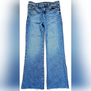American Eagle Blue Kick Boot Crop Jeans, Size 4. New With Tags